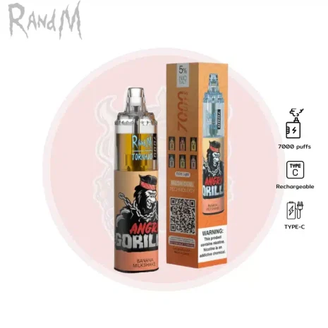 Randm 7000 Puffs กล้วยมิลค์เชค Randm 7000 Puffs กล้วยมิลค์เชค