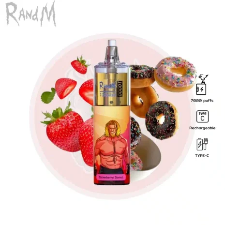 Randm 7000 Puffs โดนัทสตรอว์เบอร์รี่ Randm 7000 Puffs โดนัทสตรอว์เบอร์รี่