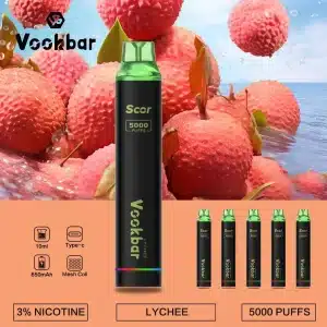 VookBar Scor ลิ้นจี่ - 5000 Puffs