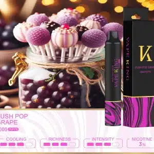 Vape King ลูกอมองุ่น - 7000 Puffs
